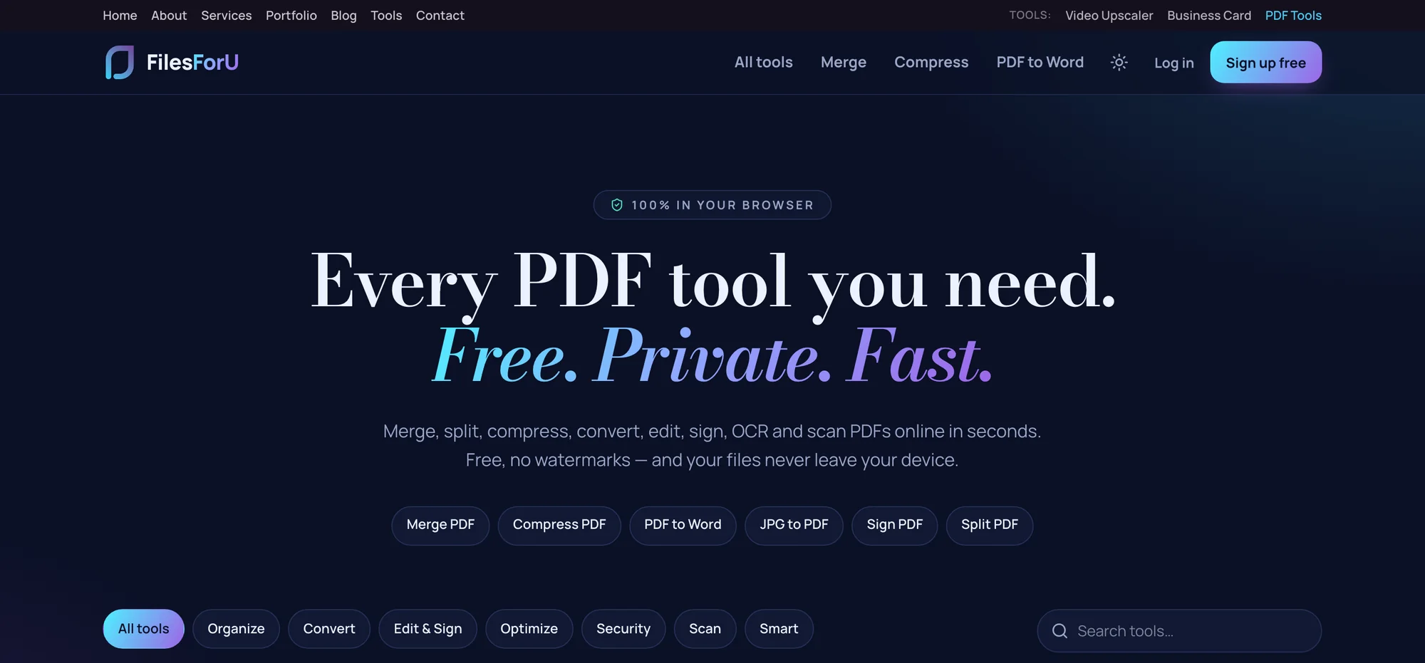 FilesForU: 29 Free PDF Tools That Keep Your Files Private