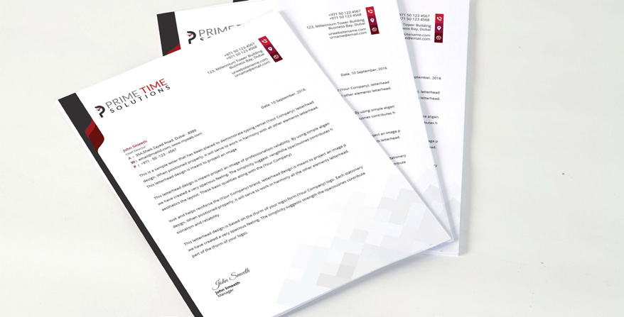 Prime Time Letterhead